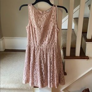 Nude lace dress